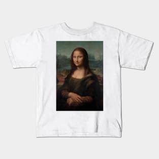 Leonardo da Vinci's (1503–1506) Portrait of Mona Lisa del Giocondo Kids T-Shirt